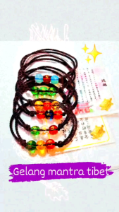 Gelang Tali Hitam Batu Mantra: Pengasihan, Asmara, Kerejekian, Keberuntungan & Hoki