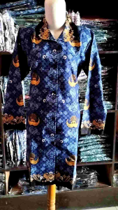 TUNIK KORPRI TERBARU KATUN C40S KERAH HITAM LAPIS PURING