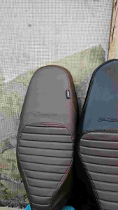 Cover Jok Model Caferecer Pelindung Jok Motor (Pakai Karet) Beat Scoopy Vario Pcx Nmax Aerox