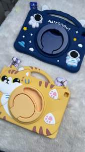 Casing Karakter untuk Redmi Pad SE 11 inci Softcase Bahan Silikon Motif Anak dengan Bonus Pen Stylus dan Tali Slempang Case Standing