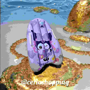 papan renang karakter stitch kuromi ban berenang