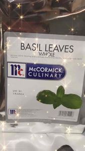 McCormick Basil Leaves Whole 300g/FOIL PACK