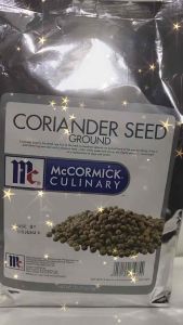 McCormick CORIANDER SEED GROUND 1kg and CORIANDER SEED WHOLE 1.3KGS Foil Packs
