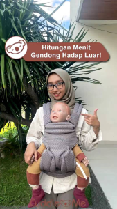 Gendongan CuddleMe WINGME Carrier Gendongan bayi hadap depan tanpa hipsaet SSC M Shape gendongan newborn