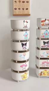 Sanrio Storage Container Desktop Room Decor Stationary Box Trinket Makeup Organiser Holder Cinnamoroll Kuromi MyMelody Pochacco Hangyodon