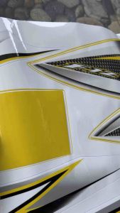 STRIPING STIKER LIS FIZ R F1ZR 2004 PUTIH KUNING