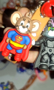 KEYCHAIN GANTUNGAN KUNCI TAS 3D IMPORT KARAKTER LABUBU TOM & JERRY MARVEL AVENGERS / AKSESORIS HIASAN GANTUNGAN KUNCI / KEY CHAIN JN1115