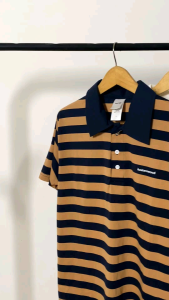 Rugby shirt lengan pendek merah Navy