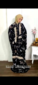 MUKENA DEWASA TERUSAN 2IN1 RAYON VISCOSE JUMBO ADEM CANTIK