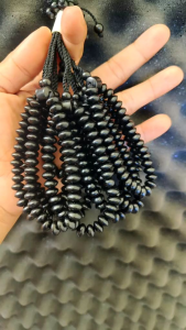 Gelang Kayu Galih Kelor Hitam 33butir Serut Pipih ( BARANG SESUAI VIDEO )