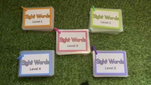 SIGHT WORDS FLASHCARDS Level 1 to 5 Laminated Educational Flashcard Reading