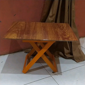 MEJA BELAJAR POLOS KUAT SERAT JATI RINGAN SIMPLE MEJA laptop