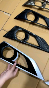 Ring Foglamp Sigra 2016 2018 Fog Lamp Cover Hitam Chrome Carbon MODEL TEMPEL