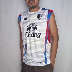 เสื้อซ้อมแขนกุดทีมชาติ H3 เสื้อกล้าม H3 SPORT รหัส SH-TR3 ของแท้ 100%