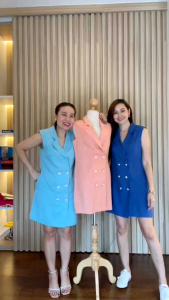 018D เดรสสูท เดรสทำงาน เดรสสั้น