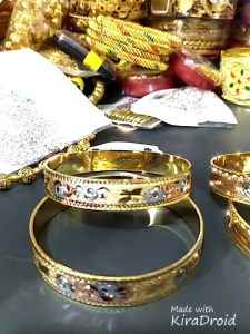 Gelang Dubai / Gelang Keroncong / Gelang Kombinasi / Gelang Perak / Gelang isi 2 Pc AAGD587