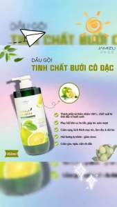 Dầu Gội Bưởi Cô Đặc JAMIZU Phiên Bản Mới - Giảm Rụng Tóc Phục Hồi Tóc Hư Tổn Kích Thích Mọc Tóc Nhanh Chai 850ml