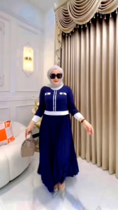 Riandra Dress Rajut Import Mix Plisket