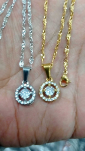 Kalung Mata Diamond Titanium Anti Luntur Perempuan