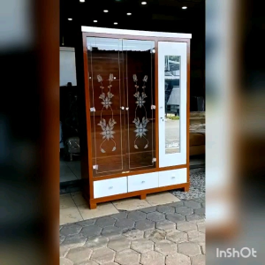 Lemari Pakaian Gamis Dan Rak 3 Pintu Swing
