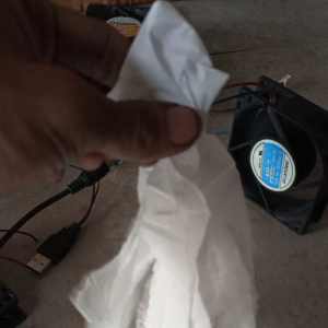 kipa fan DC 12volt ukuran 8cm ex copotan orian..