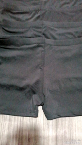 PLUS SIZE CYCLING BOYLEG SHORTS - WHITE/THICK FABRIC - NYLON COTTON SPANDEX (SMLXL2X3X)