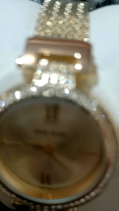 Anne Klein Women's Premium Crystal Accented Watch and Bracelet Set - Gold