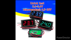 ALAT UKUR TEGANGAN 3.6V-34V DC / VOLT METER voltmeter mini DIGITAL