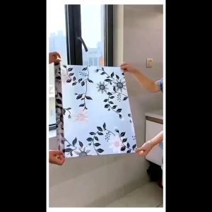 Stiker Kaca Jendela Motif Bambu sticker bambu putih  stiker sanblas