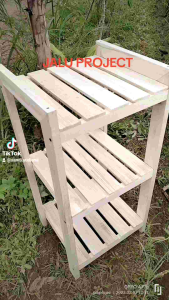 Meja Rak Dispenser Galon Serbaguna Multifungsi Bahan Kayu Kokoh Magicom Rak Kayu 3 Susun