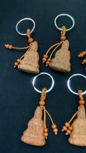 Móc khoá gỗ hình phật bà quan âm bình an