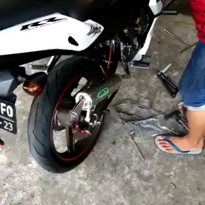 Knalpot Ninja 2 tak Arrow Full Stainless ninja R ninja RR ninja SS