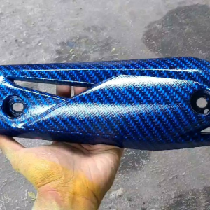 tutup knalpot/tameng knalpot karbon wtp biru BEAT NEW ESP BEAT STREET 2016-2019 BEAT POP BEAT FI 2013-2015