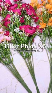 [FILLER PHLOX X5] BUNGA PALSU ARTIFICIAL FLOWER BUNGA VERONICA SPICATA VERBENA PEMANIS RANGKAIAN BUKET BUNGA PHLOX PANICULATA MINI KECIL BUNGA HIAS RUANG TAMU VAS BUNGA BABY BREATH DAISY CHERRY BLOSSOM PEMANIS RUMPUT DEKORASI BUNGA KECIL KECIL KAIN