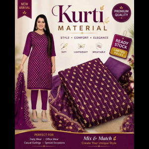 (READY STOCK)Punjabi suit material unstitch firkde148