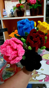 ดอกกุหลาบลวดกำมะหยี่