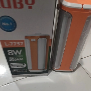 EMERGENCY LAMPU LUBY L 7757 8WATT TAHAN 50 JAM PUTIH