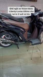 Ghế Ngồi Xe Máy Cho Bé Xe Vision - Liberty - Grande (Không Dựa)
