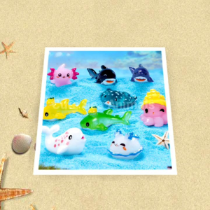 Mini Fish Figurines DIY Ocean Sea Animal Miniature Figurines Garden Micro Landscape
