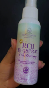 Deo spray whitening Rcb glow cosmetik/bpom/deodorant