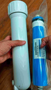 Hydromax กระบอกเมมเบรน RO ใส่เมมเบรน RO ขนาด 50 - 150 GPD ขนาด 2012 มีให้เลือกซื้อเฉพาะกระบอก หรือ พร้อมข้องอ 3 ชิ้น