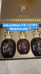 [ HÀNG NỘI ĐỊA HÀN CHÍNH HÃNG] Bộ dầu gội dầu xả Whoo Spa cao cấp hàn quốc
