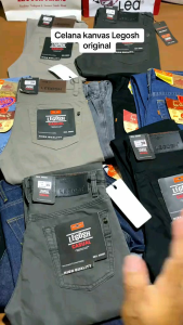 Celana Kanvas Panjang Pria LEGOSH Casual Model Standar Reguler