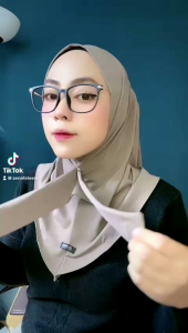 Hijab instan mini, tali leher unik dan elegan terbaru