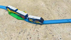 (Used - T208) รถไฟโทมี่ (มือสอง) Tomy plarail รถไฟ Meitetsu Blue Liner