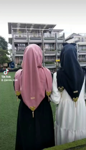 JILBAB SEGIEMPAT CLARISSA MICKEY PLAT MIKI MUTE TASSEL TERBARU