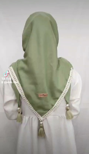 Clarissa hijab karisma bahan voal jilbab malika klarisa tassel mutiara kekinian model terbaru