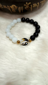 Yin Yang Taiji Bagua Bracelet Pang Alis ng Malas sa Trabaho Negosyo Pera Fengshui Lucky Charm