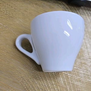 Espresso Shot Cup Saucer Set of 2pcs White Porcelain 90ml European Stlye Itallian Black Coffee American Latte Set Cawan Piring