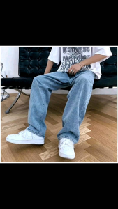 Celana jeans standar pria reguler non strit pria